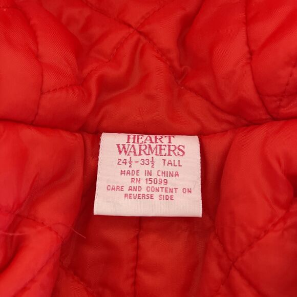 Snow Suit Hooded Removable Mitten Boots Toddler Heart Vtg Warner’s 24.5"-33.5" T - Picture 4 of 11